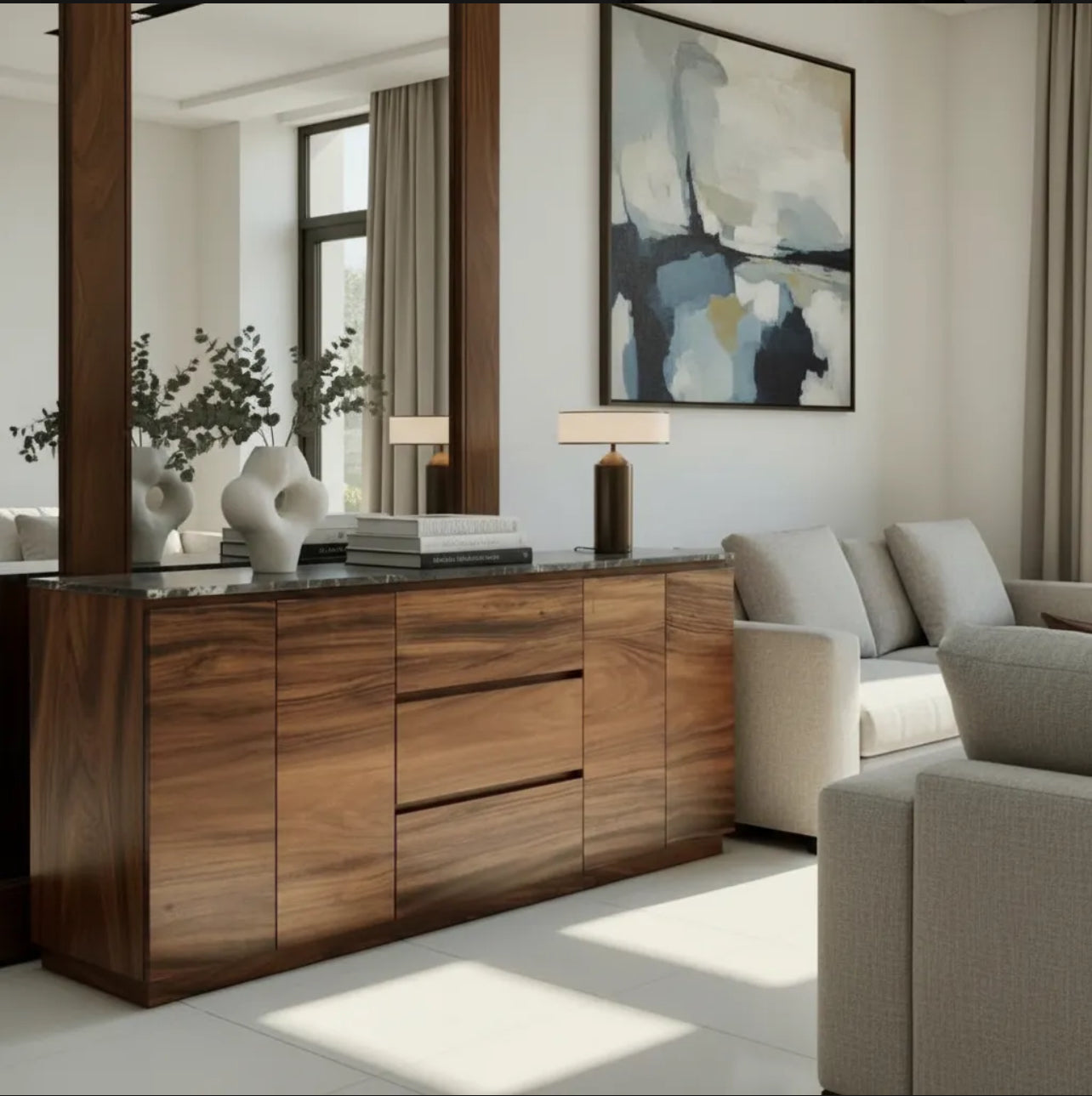 Bufetera 3 cajones 4 puertas