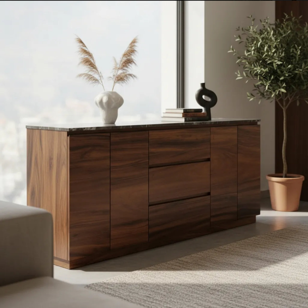 Bufetera 3 cajones 4 puertas